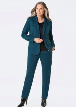 Pantalon long à taille élastique coupe conique