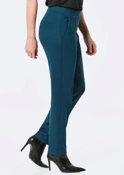 Pantalon long à taille élastique coupe conique