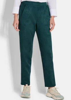 Pantalon LOUISA aspect velours de cuir