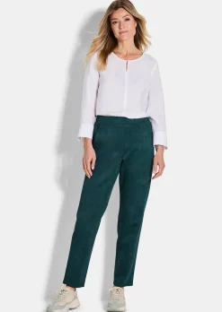 Pantalon LOUISA aspect velours de cuir