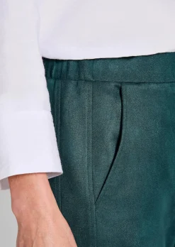 Pantalon LOUISA aspect velours de cuir