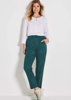 Pantalon LOUISA aspect velours de cuir