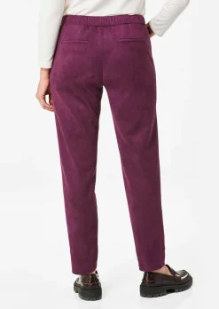 Pantalon LOUISA aspect velours de cuir