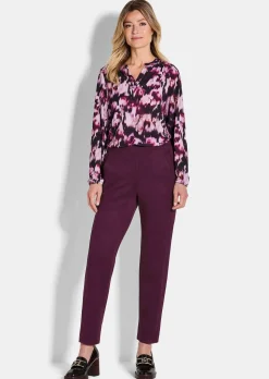 Pantalon LOUISA aspect velours de cuir