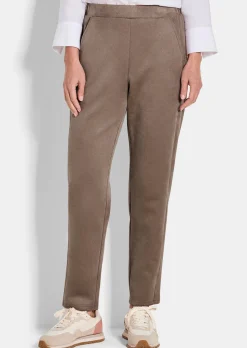 Pantalon LOUISA aspect velours de cuir