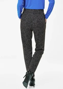 Pantalon LOUISA avec motif jacquard