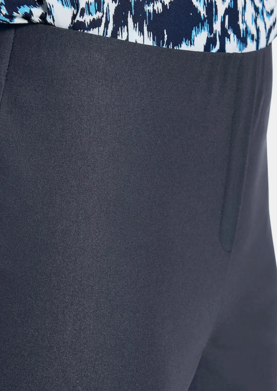 Pantalon 7/8 LOUISA en bengaline, avec taille élastique
