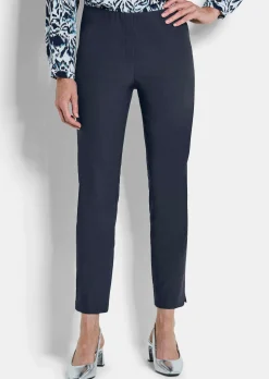 Pantalon 7/8 LOUISA en bengaline, avec taille élastique