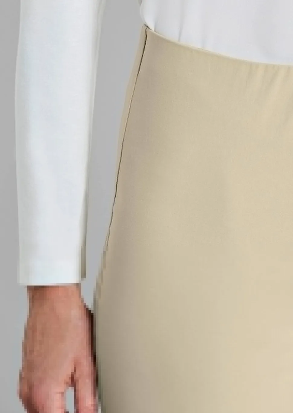 Pantalon 7/8 LOUISA en bengaline, avec taille élastique