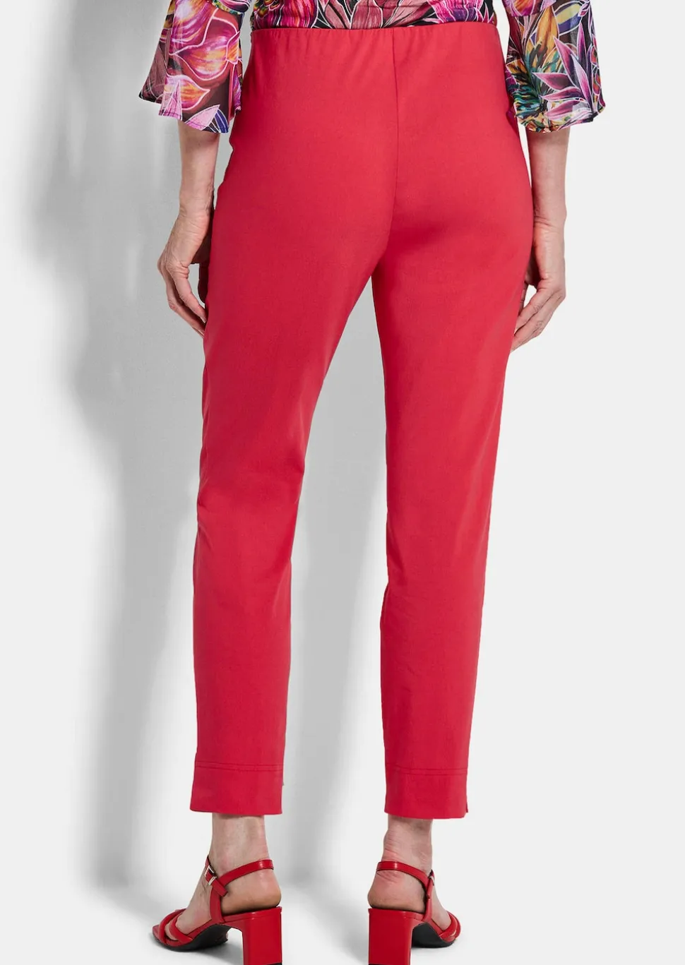 Pantalon 7/8 LOUISA en bengaline, avec taille élastique