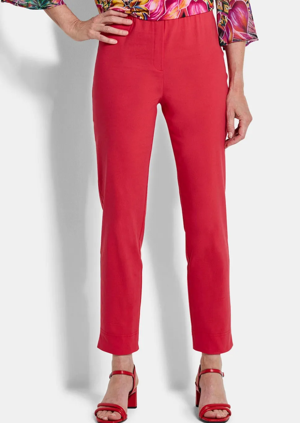 Pantalon 7/8 LOUISA en bengaline, avec taille élastique