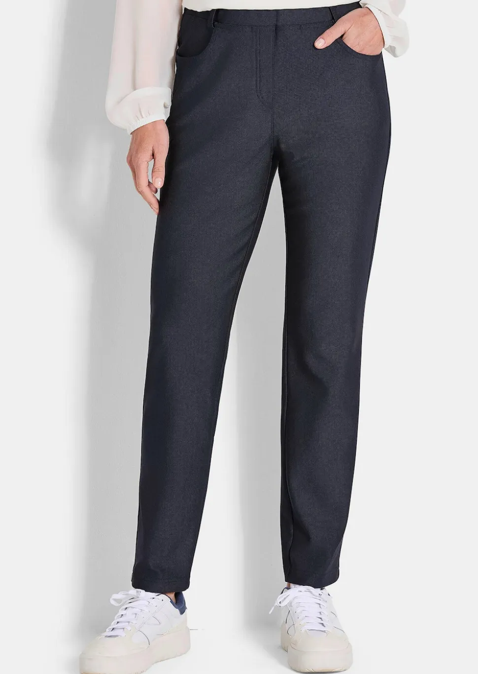 Pantalon LOUISA en tissu sergé