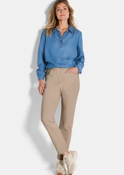 Pantalon LOUISA en tissu sergé