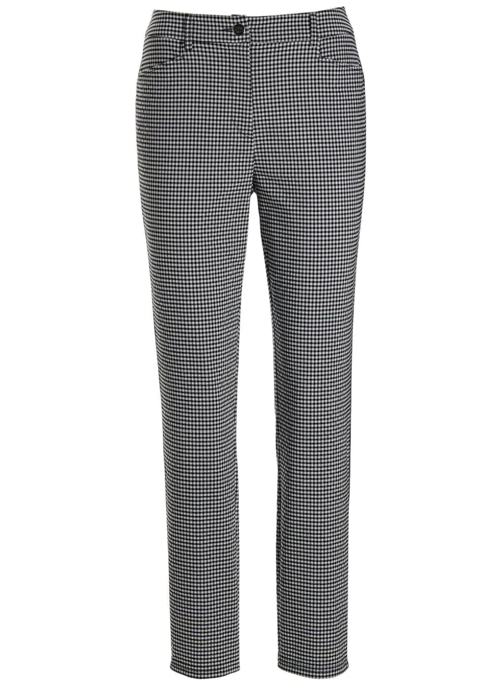 Pantalon LOUISA à motif Vichy en Seersucker