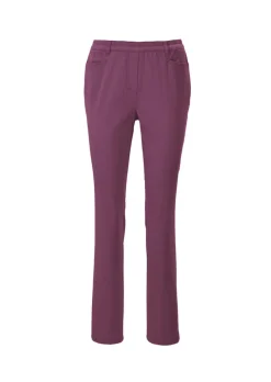 Pantalon LOUISA à taille élastique en coton satiné
