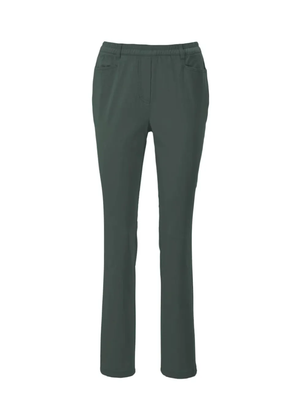 Pantalon LOUISA à taille élastique en coton satiné