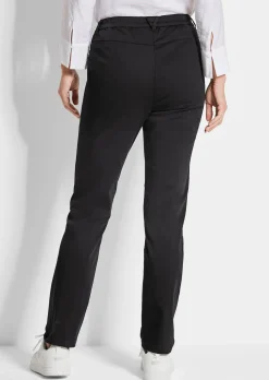 Pantalon LOUISA à taille élastique en coton satiné