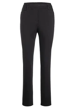 Pantalon LOUISA à taille élastique en coton satiné