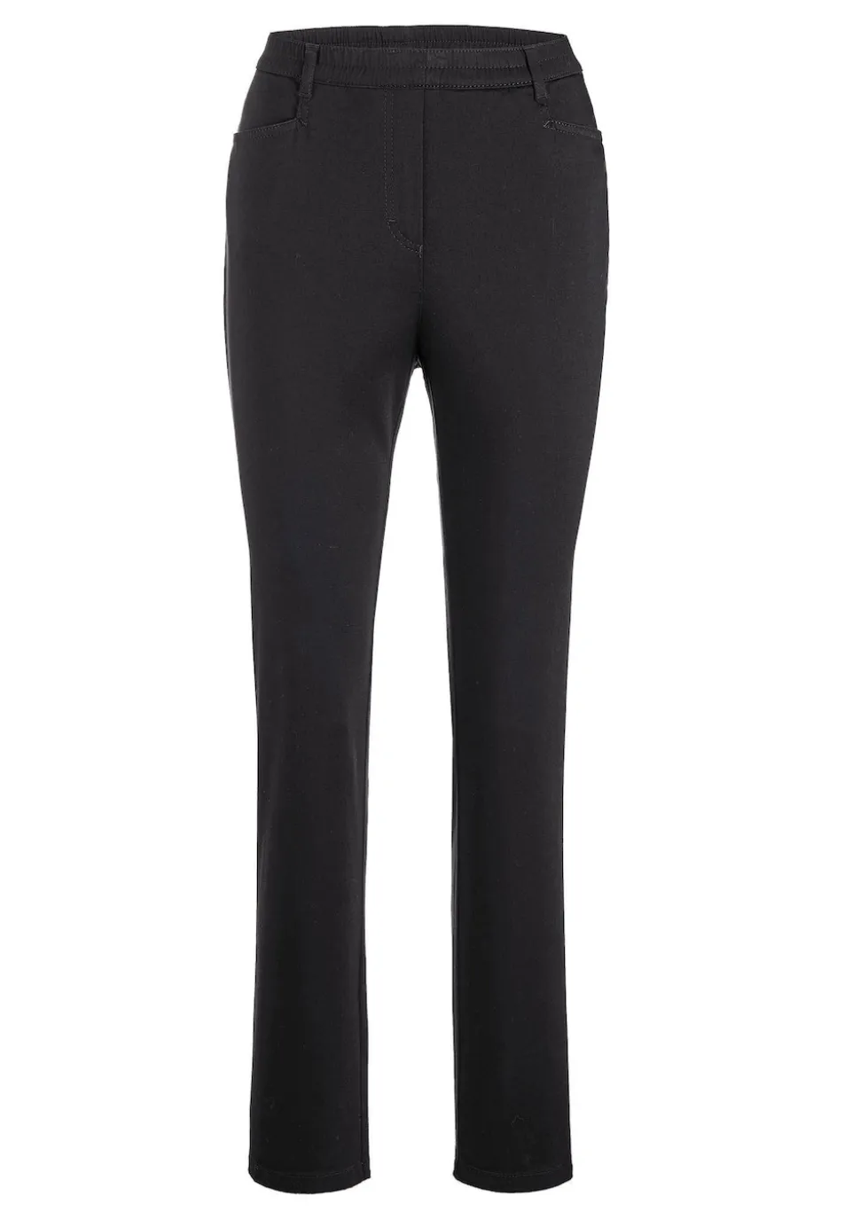 Pantalon LOUISA à taille élastique en coton satiné
