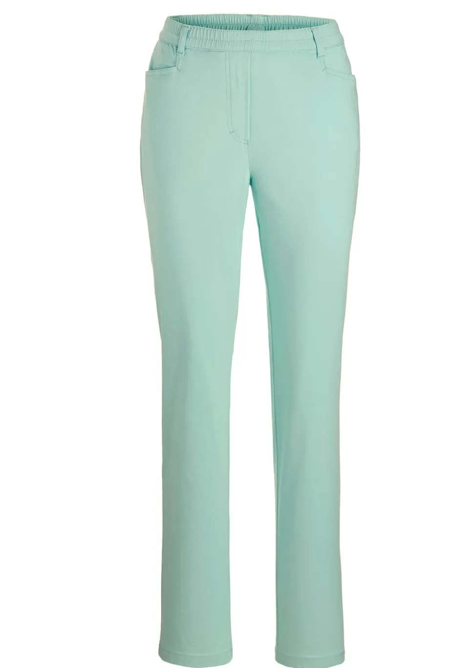Pantalon LOUISA à taille élastique en coton satiné