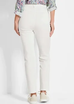 Pantalon LOUISA à taille élastique en coton satiné