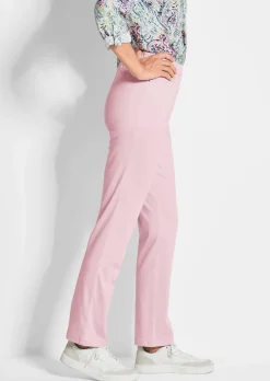 Pantalon LOUISA à taille élastique en coton satiné