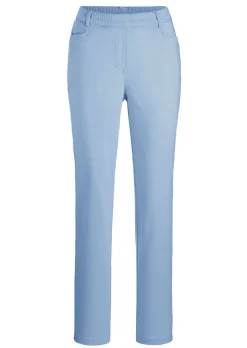 Pantalon LOUISA à taille élastique en coton satiné