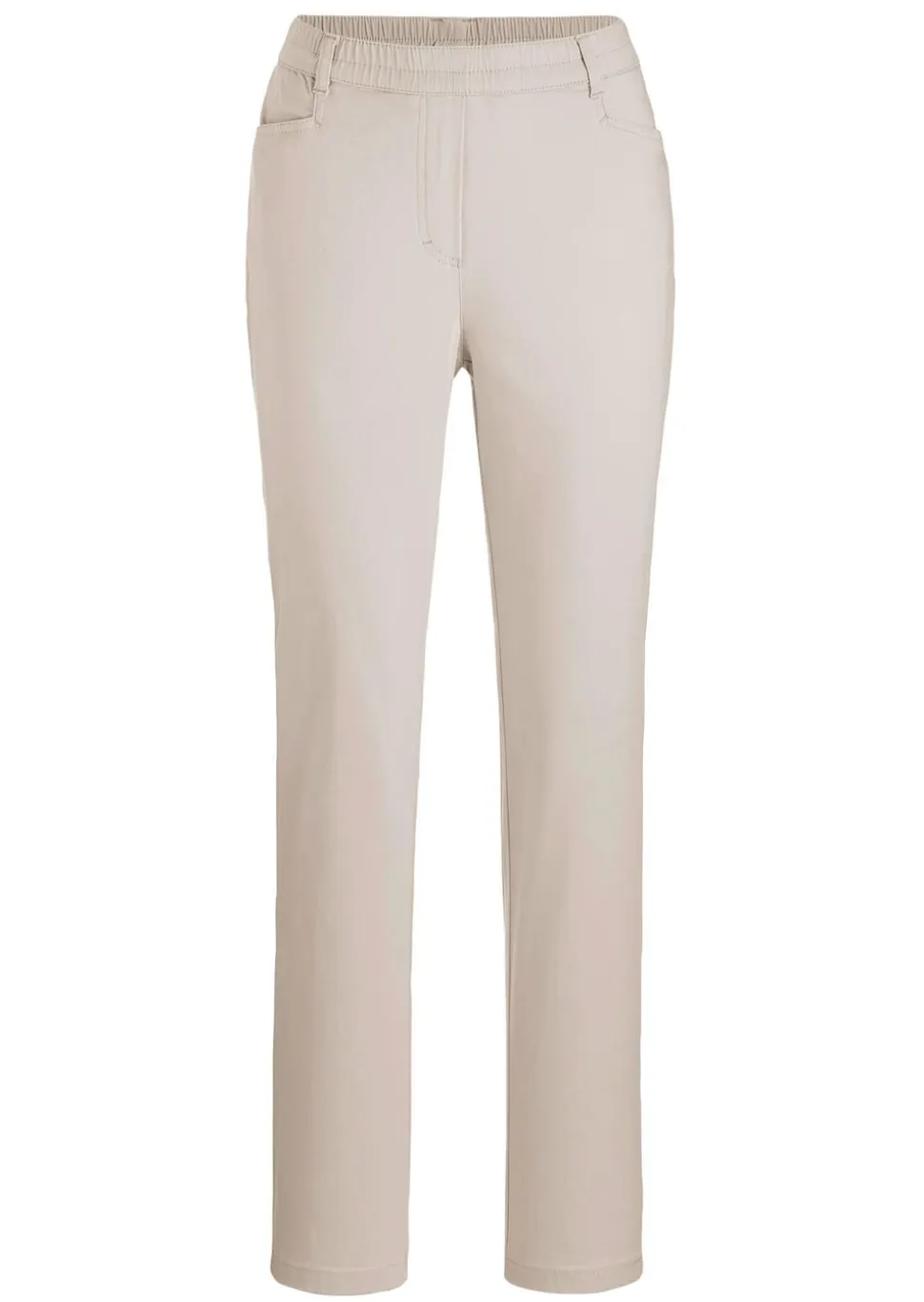 Pantalon LOUISA à taille élastique en coton satiné
