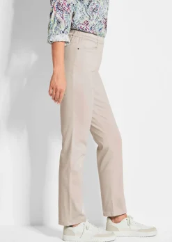 Pantalon LOUISA à taille élastique en coton satiné