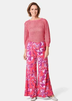 Pantalon palazzo imprimé