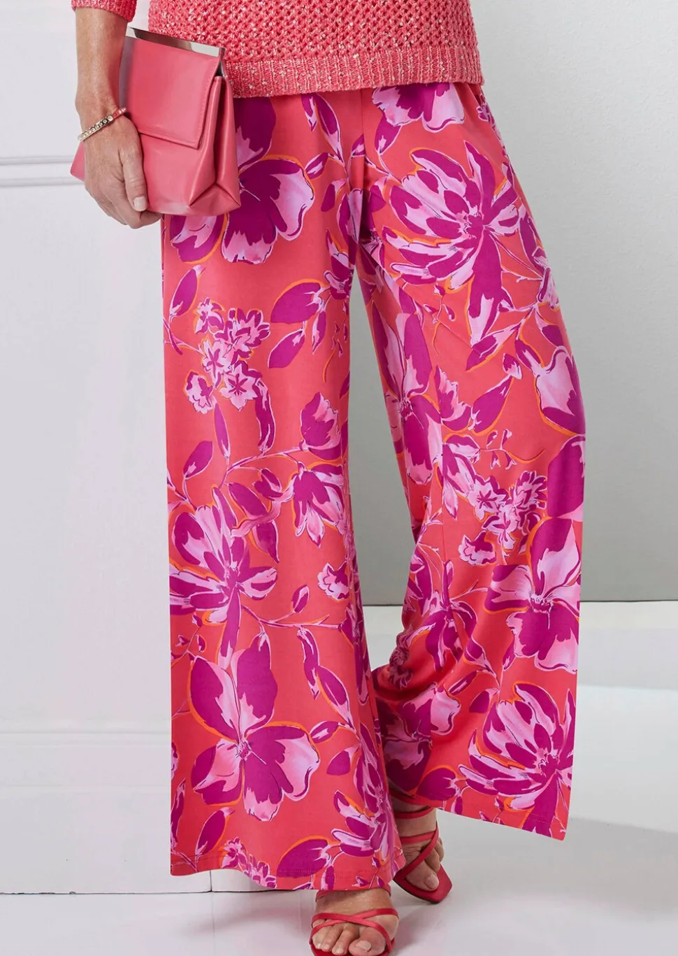 Pantalon palazzo imprimé