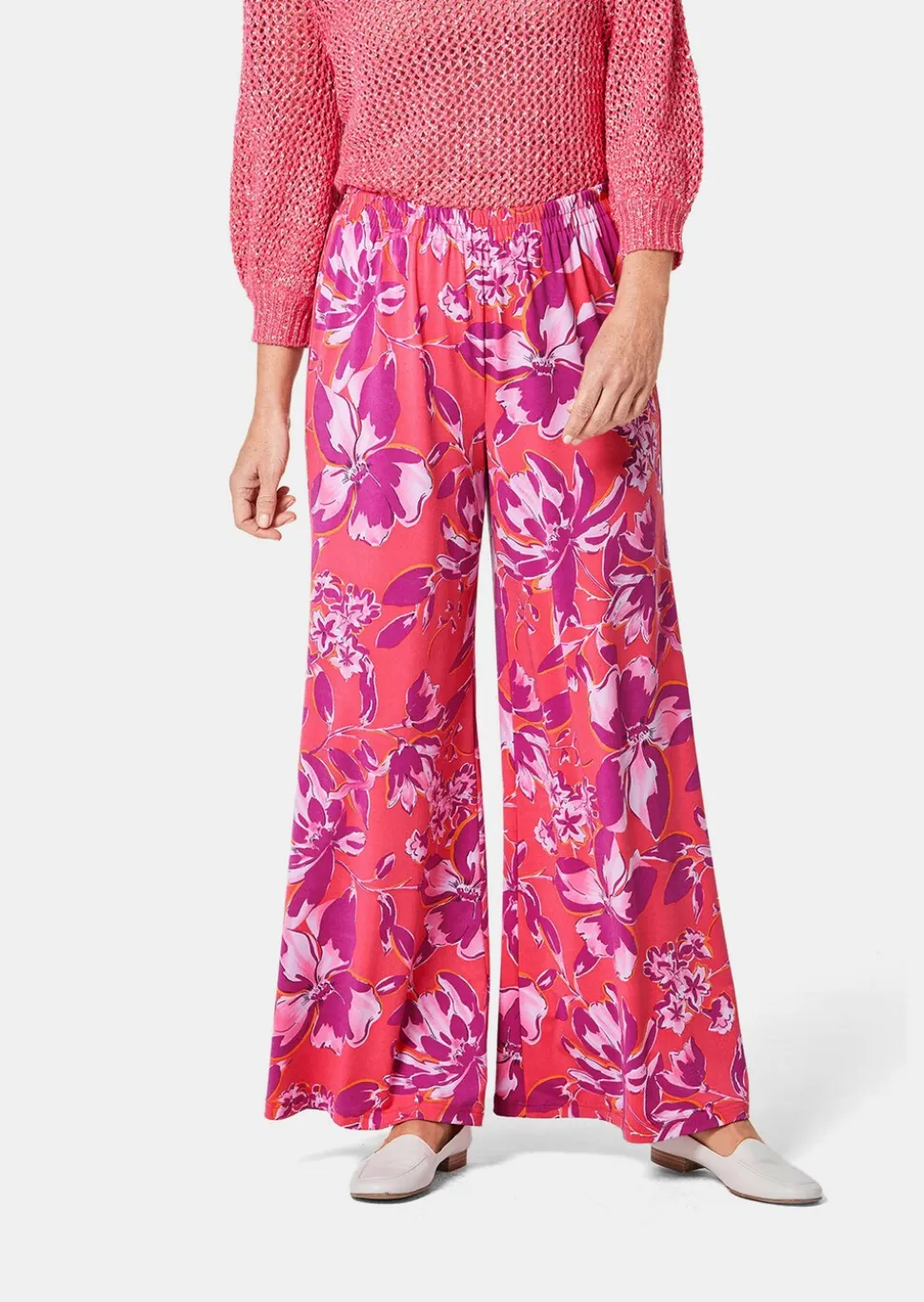 Pantalon palazzo imprimé