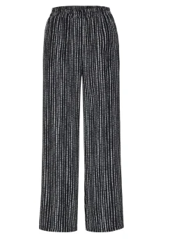 Pantalon Palazzo VERA avec motif à pois et à rayures
