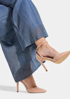 Pantalon Palazzo VERA en plissé brillant