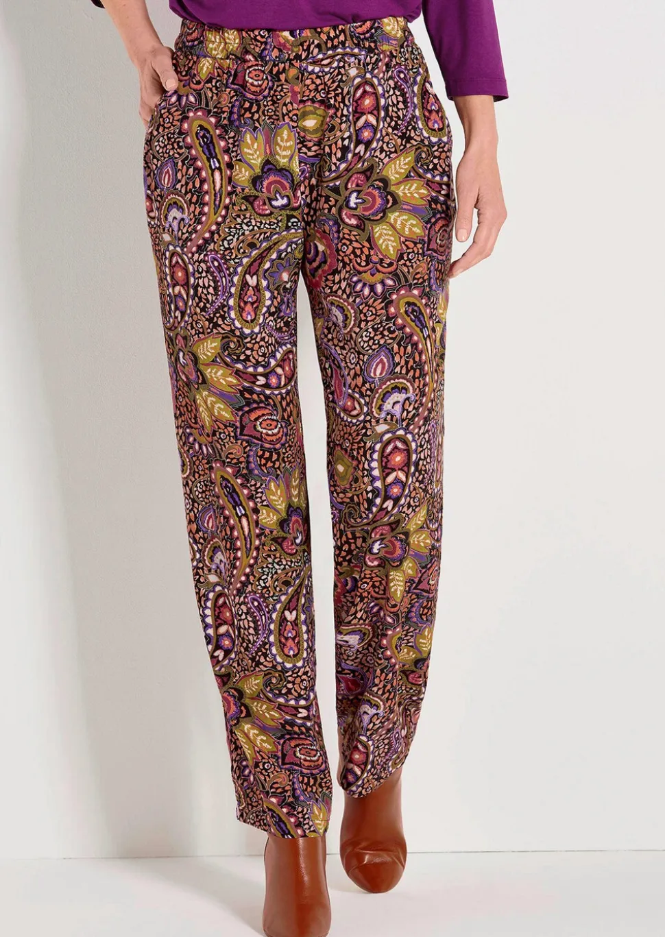 Pantalon Palazzo VERA en pure viscose