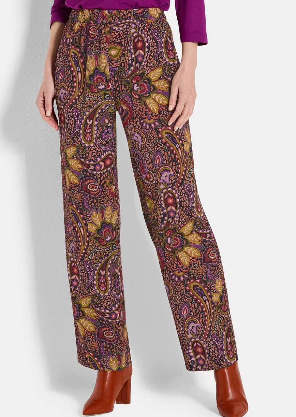 Pantalon Palazzo VERA en pure viscose