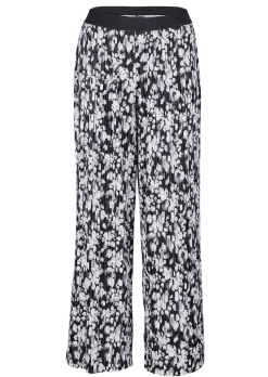 Pantalon plissé VERA à imprimé floral