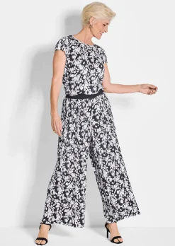 Pantalon plissé VERA à imprimé floral