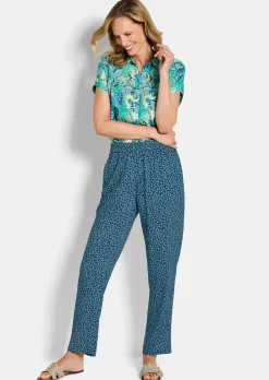 Pantalon SARA avec imprimé mille-fleurs