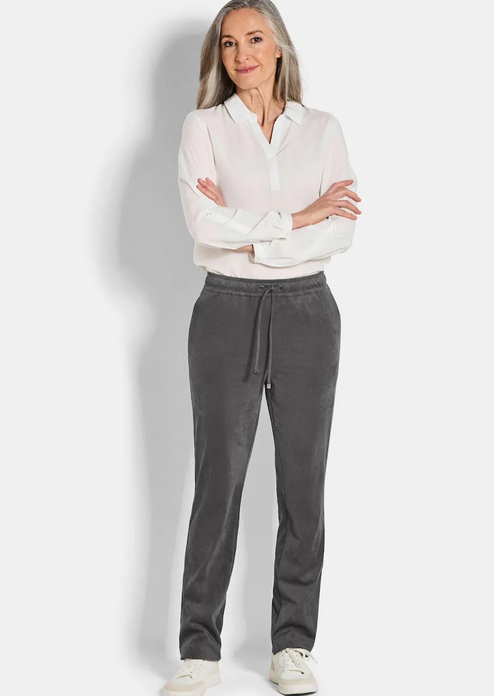Pantalon SARA d'aspect velours