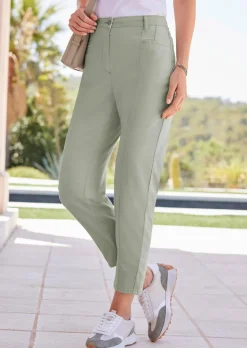 Pantalon SARA en coupe carotte, longueur 7/8