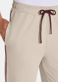 Pantalons de loisirs avec passepoils contrastants