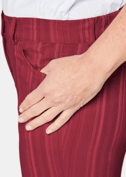 Pantalon structuré en tissu élastique