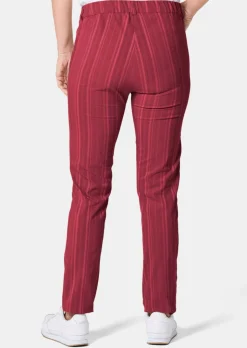 Pantalon structuré en tissu élastique