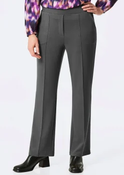 Pantalon à taille élastique avec pinces