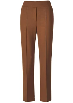 Pantalon à taille élastique avec pinces