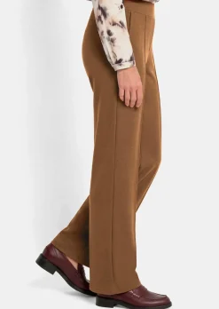 Pantalon à taille élastique avec pinces