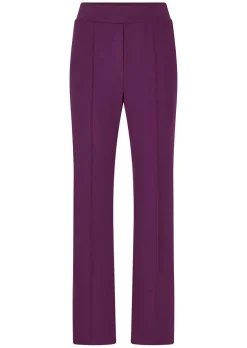 Pantalon à taille élastique avec pinces