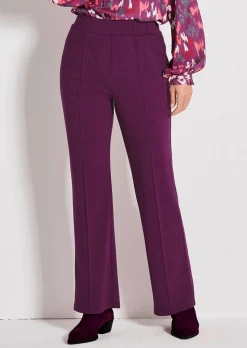 Pantalon à taille élastique avec pinces