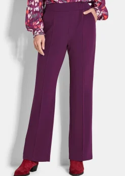 Pantalon à taille élastique avec pinces